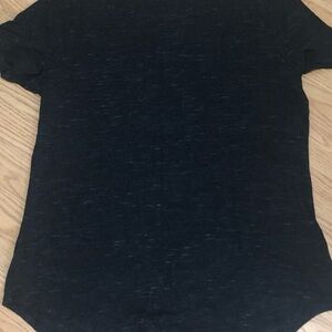 Old Navy Heathered Black Short Sleeve Tee